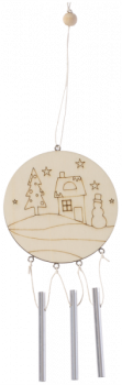 Windspiel ""Mit Winterszene""